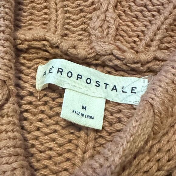 Aeropostale Knit Cropped Hooded Sweater - Picture 4 of 5
